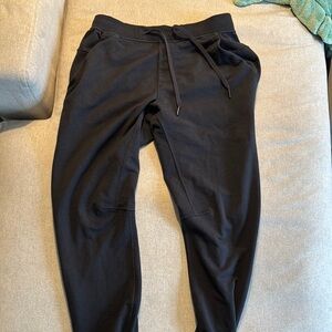 lululemon athletica Black Sweatpants with Elastic Waistband and Drawstring
